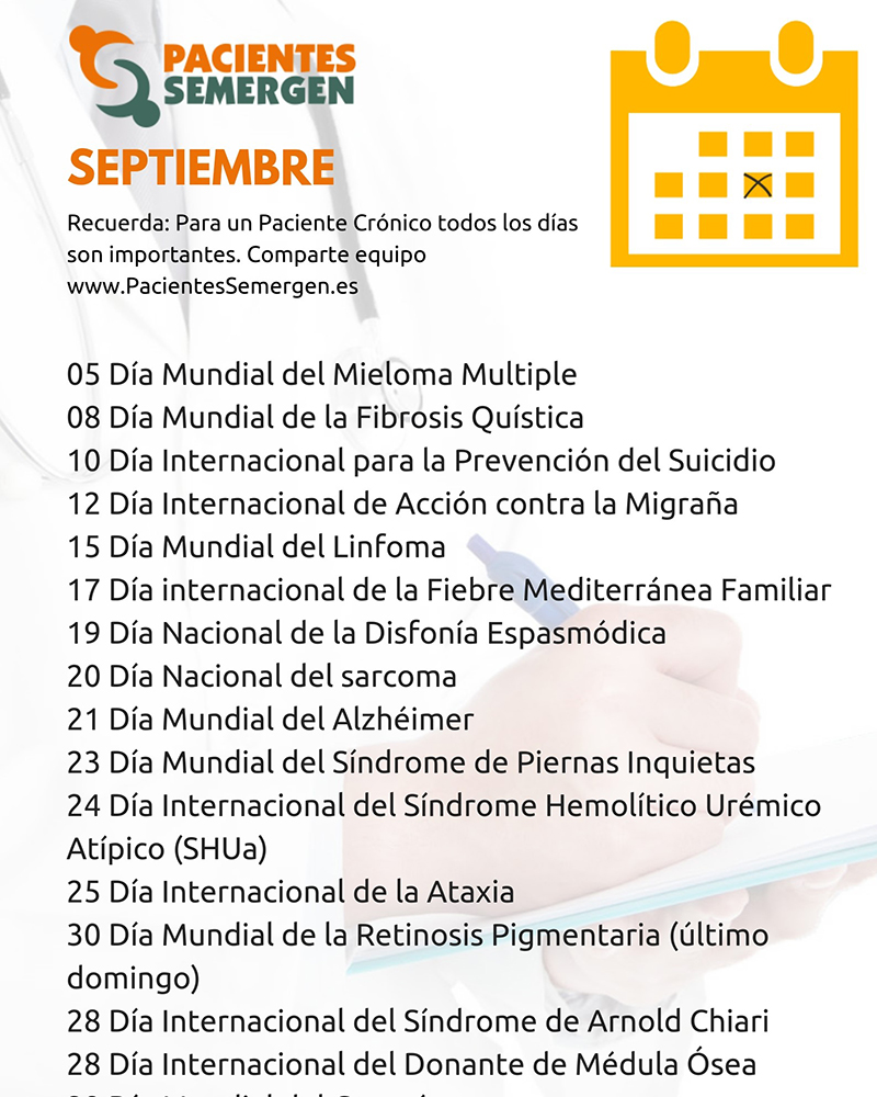 Calendario septiembre 2018