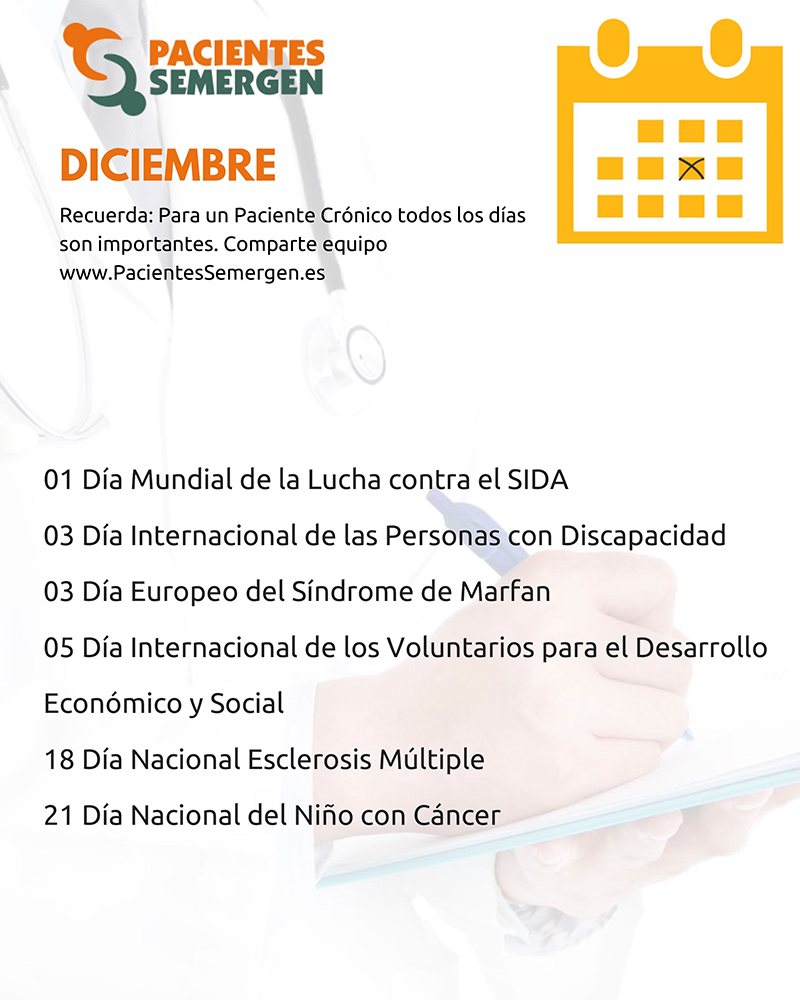 Calendario diciembre 2018