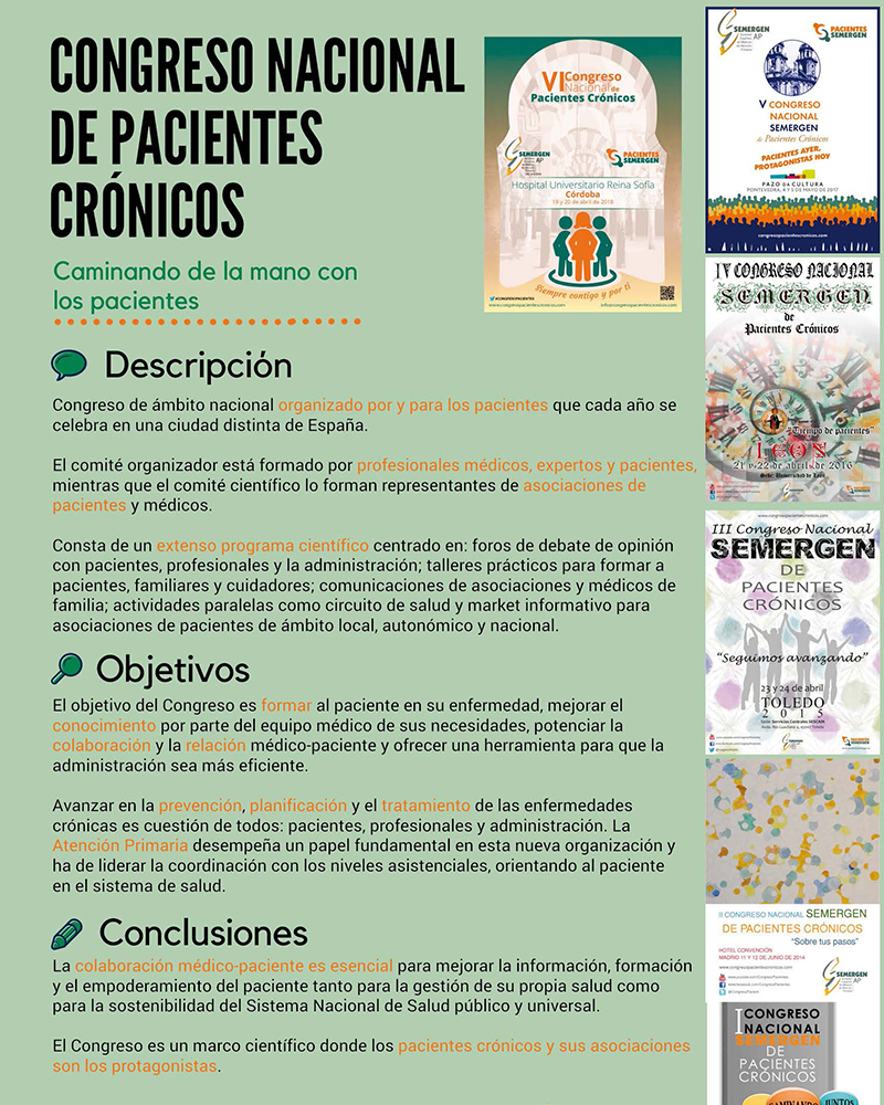 Congreso Nacional SEMERGEN de Pacientes Crónicos